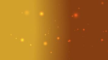 golden gradient background with glowing abstract particles and soft bokeh lights Ideal for festive themes like Christmas Diwali New Year or elegant designs requiring a warm and luxurious feel video