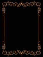 Ornamental Frame Featuring Elegant Botanical Elements vector