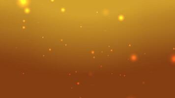 warm golden background featuring soft glowing bokeh particles creating an elegant and dreamy atmosphere Perfect for Christmas Diwali New Year and luxury themed graphic designs or event invitations video