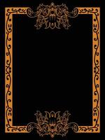 Luxurious Frame Featuring Floral Scroll Motifs vector