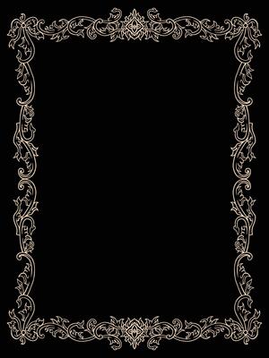 Floral-Inspired Ornamental Frame in Luxurious Finish