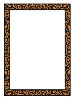 Royal Frame with Flourish Ornament Design vector