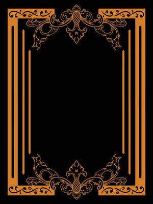 Decorative Bloom Frame in Traditional Ornament