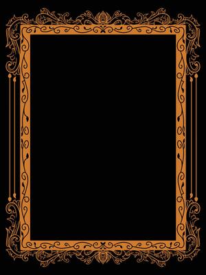 Decorative Timeless Frame with Floral Engravings