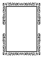 Soft Leaf Border with Romantic Scrolls vector