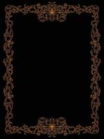 Graceful Scroll Floral Frame for Timeless Designs vector