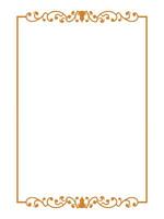 Premium Royal Ornamental Border with Scroll Elements vector