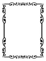 Hand-Drawn Floral Frame for Decorative Use vector