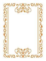 Botanical Border with Leaf and Petal Patterns vector