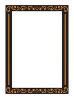 Ornamental Frame with Subtle Elegant Minimalist Curves vector
