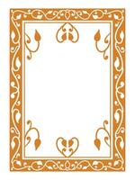 Ornamental Frame with Simple and Elegant Minimalist Patterns vector