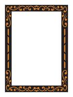 Ornamental Border with Simple Elegant Swirl Design vector