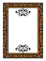 Ornamental Border with Classic Baroque Vine Patterns vector