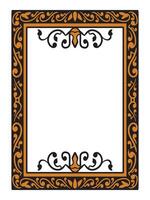 Ornamental Frame with Elegant Minimalist Art for Luxury Projects vector