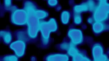 Blue glowing shapes on a black background perfect for futuristic designs technology concepts abstract backgrounds digital art projects and science themes video
