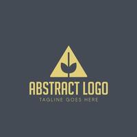 logo design with a triangle shape vector