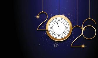 2026 in gold text on a white background, new year concept vector