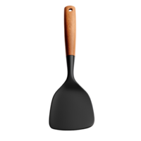 Flat Black Spatula for Cooking, Baking, and Flipping Transparent Background png