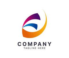 Abstract Colorful Swirl Logo for Business Branding vector