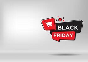Stylist and colorful tag design with Black Friday text for promotional or advertisement label design. vector