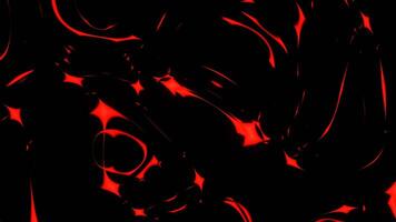 vermelho fluindo estranho mudando abstrato fundo vj ciclo dentro 4k video