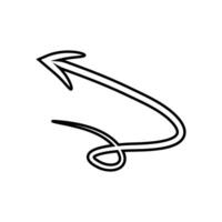 Curved Hand Drawn paint brush Arrows Set hand drawn brush stock arrow paint brush arrow Swirly Directional Pointers for Highlight Emphasis and Presentation Design vector