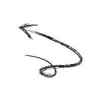 Curve Hand Drawn Arrows Set hand drawn brush stock arrow paint brush arrow Swirly Directional Pointers for presentation vector