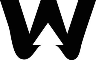 Letter W with Up Arrow Logo Representing Winning Growth, Bold Direction, and Elevated Performance in Modern Branding vector
