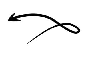 Hand Drawn Arrow Set paint brush set arrow set brush stock arrow set Curved Twisted and Looped Sketch Arrows eps file vector