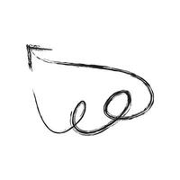 Curved Hand Drawn Arrows Set hand drawn brush stock arrow paint brush arrow Swirly Directional Pointers for Highlight Emphasis and Presentation vector
