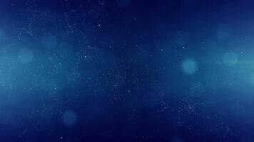 Explore a mesmerizing blue background filled with soft bokeh lights and shimmering stars for a captivating visual experience video