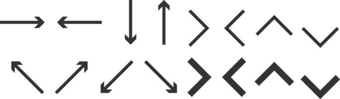 Choice between roads icon set. Mega bundle set. Left direction. Return, previous, backward sign vector