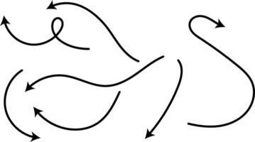 Long dashed hand draw. curve dashed arrows design. Hand drawn arrow collection. Curved arrows. exchange icons vector