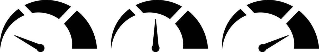 speedometer icons set. Tachometer icon. Performance indicator sign. Car speed. Fast internet speed sign. Rating meter signs vector