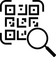 QR Code Scan. Scan me text. Smartphone usage. barcode sign. payment and identification. Simple digital scanning vector