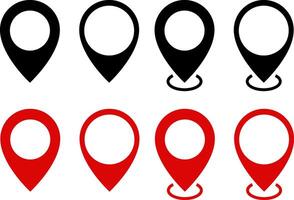 location icon set. map icons. position symbol. perfect for maps. pin symbol vector