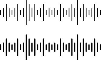 sound waves icon set. podcast audio recording or voice chat. radar station signal. Voice message sounds representation vector
