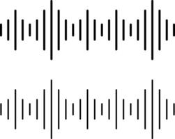 Music wave icon. sound one noise sign. wave volume. Voice message . audio frequency signal podcast. radio sound s vector
