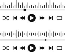 Music play interface icon. ideal for media players. streaming frame internet. multimedia interface button vector