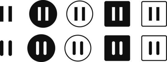 Media Player Buttons. continuing media playback. streaming frame on internet. Social media element vector