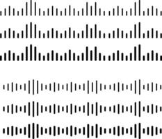 Music wave icon. sound one noise sign. wave volume. Voice message . audio frequency signal podcast. radio sound vector