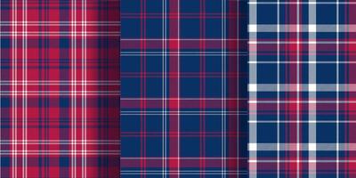 Plaid pattern pack. Gentle colors. Use for wrapping paper, backgrounds, or cozy digital creations. vector