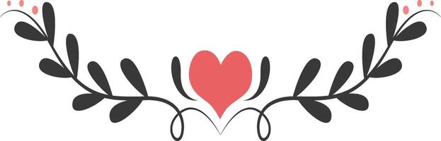 Valentine Dividers Element in Flat Design vector