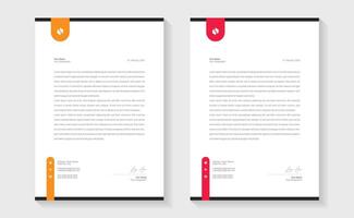 A modern, creative professional letterhead bundle perfect for your corporate projects. Letterheads designed in a clean and minimalist style, ideal for official documents. Print ready A4 vector