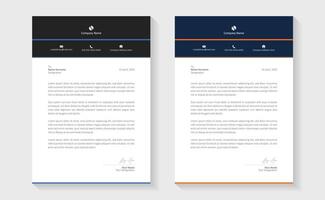 Modern letterhead design for your company. Print ready unique design. vector