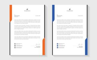A modern, creative, and professional letterhead bundle perfect for your corporate projects. Letterheads designed in a clean and minimalist style, ideal for official documents. Print ready A4 vector