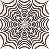 Abstract Geometric Starburst Pattern with Curved Lines vector