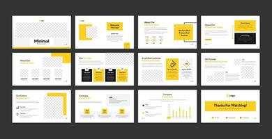 Presentation templates editable slides. Business presentation template design. vector