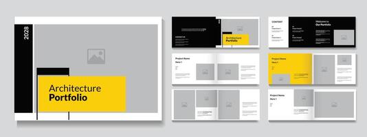 Architecture Portfolio Landscape design , Portfolio Design Template vector