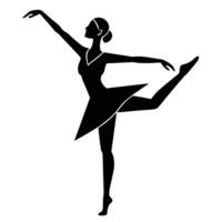 dancer in ballet pose vector